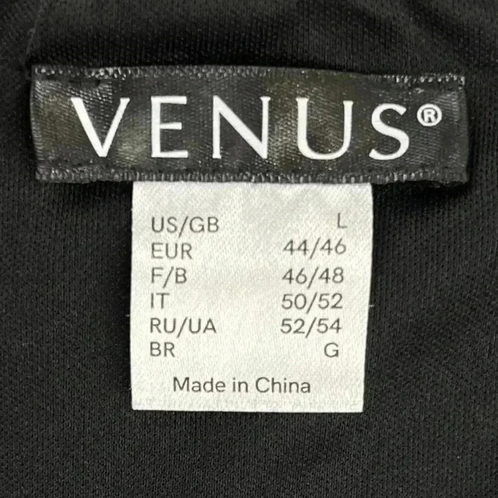 Venus Bodycon Cocktail Party Dress L Black Silver Sequin Halter Off Shoulder - Picture 8 of 10